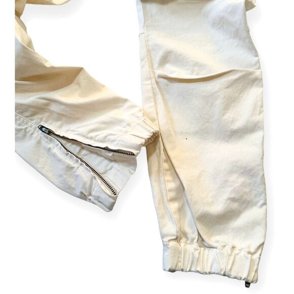 Nili Lotan Cropped Military Pants, Eggshell, Size 0, Ankle Zip, NWT - Picture 11 of 16